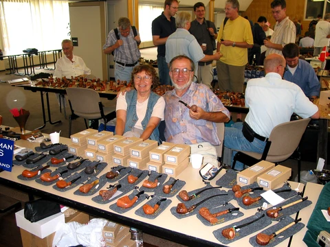 At the Cuxhaven pipe show